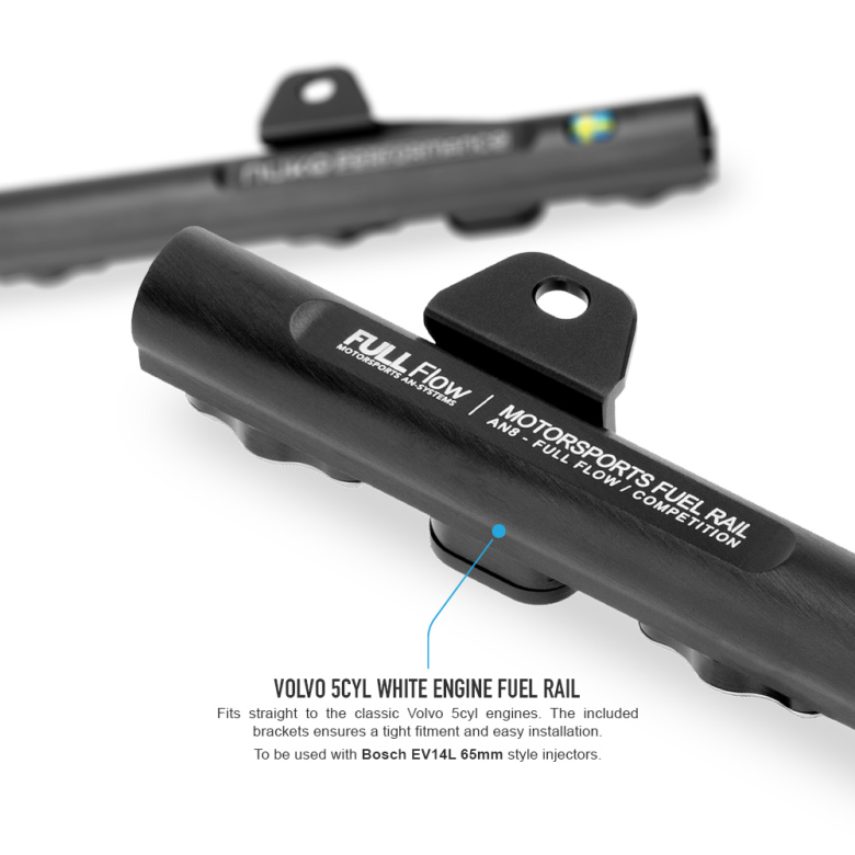 Nuke Volvo 5cyl White Engine fuel rail