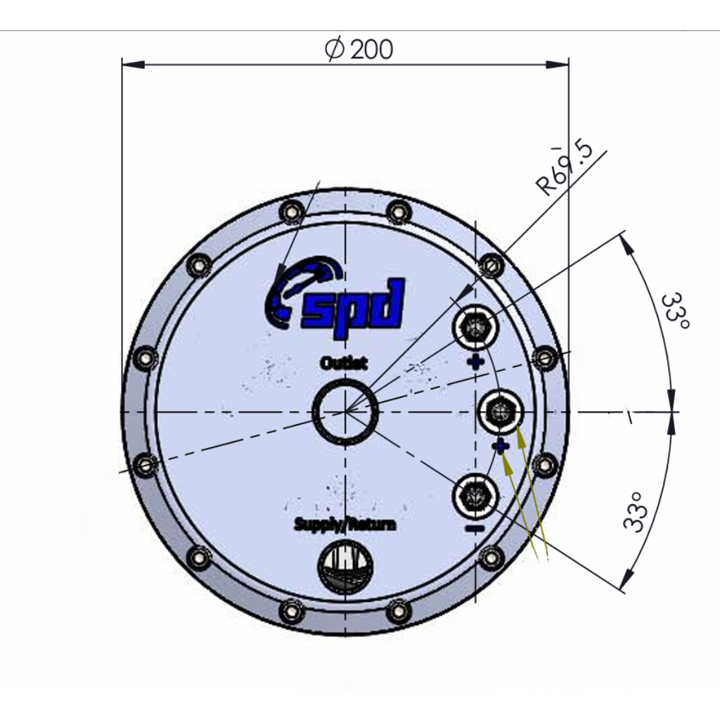 SPD Fuel pump hanger 200mm