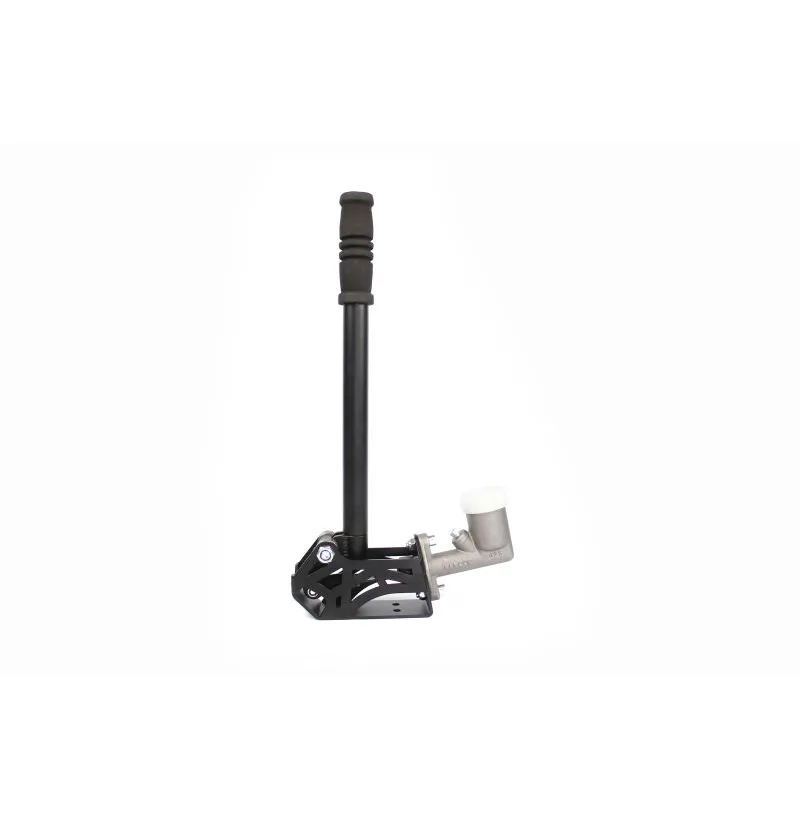 Inverted hydraulic handbrake with master brake cylinder (integrated reservoir)