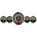 5 Pc. Gauge Kit, 3-3/8" & 2-1/16", Elec. Speedometer, Cruiser