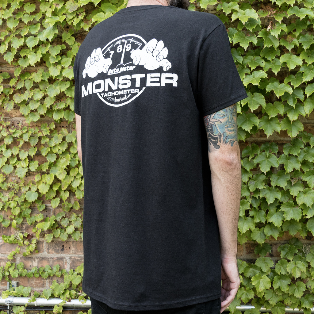 T-Shirt, Adult Xlarge, Black, 'Monster'