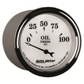 2-1/16" Oil Pressure, 0-100 Psi, Old-Tyme White Ii