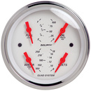 3-3/8" Quad Gauge, 100 Psi/100-250 °F/8-18v/240-33 Ω, Arctic White