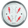 5" Quad Gauge, 100 Psi/100-250 °F/8-18v/0-90 Ω, Arctic White