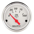 5 Pc. Gauge Kit, 3-1/8" & 2-1/16", Elec. Speedometer, Arctic White
