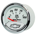 2-1/16" Oil Pressure, 0-100 Psi, Chevy Vintage