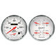 2 Pc. Gauge Kit, 5" Quad & Tach/Speedo, 240-33 Ω, Arctic White