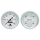 2 Pc. Gauge Kit, 5" Quad & Speedometer, 240-33 Ω, Old Tyme White