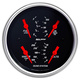 3-3/8" Quad Gauge, 100 Psi/100-250 °F/8-18v/240-33 Ω, Designer Black