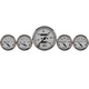 5 Pc. Gauge Kit, 3-1/8" & 2-1/16", Mech. Speedometer, American Platinum