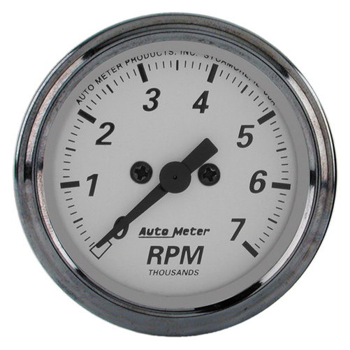 2-1/16" In-Dash Tachometer, 0-7,000 Rpm, American Platinum