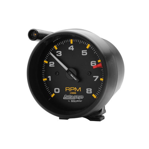 3-3/4" Pedestal Tachometer, 0-8,000 Rpm, Auto Gage