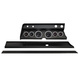 6 Gauge Direct-Fit Dash Kit, Chevy Chevelle 67, Chrono Chrome