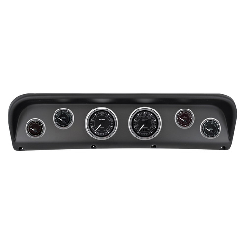 6 Gauge Direct-Fit Dash Kit, Ford F100 67-72, Chrono Chrome