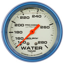 2-5/8" Water Temperature, Liquid Filled, 140-280 °F, Ultra-Nite