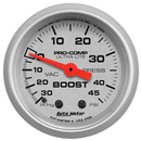 2-1/16" Boost/Vacuum, 30 In Hg/45 Psi, Ultra-Lite