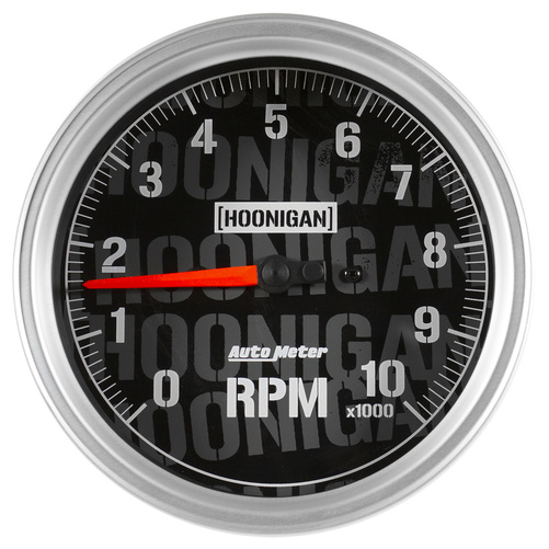 5" Tachometer, 0-10,000 Rpm, In-Dash, Hoonigan