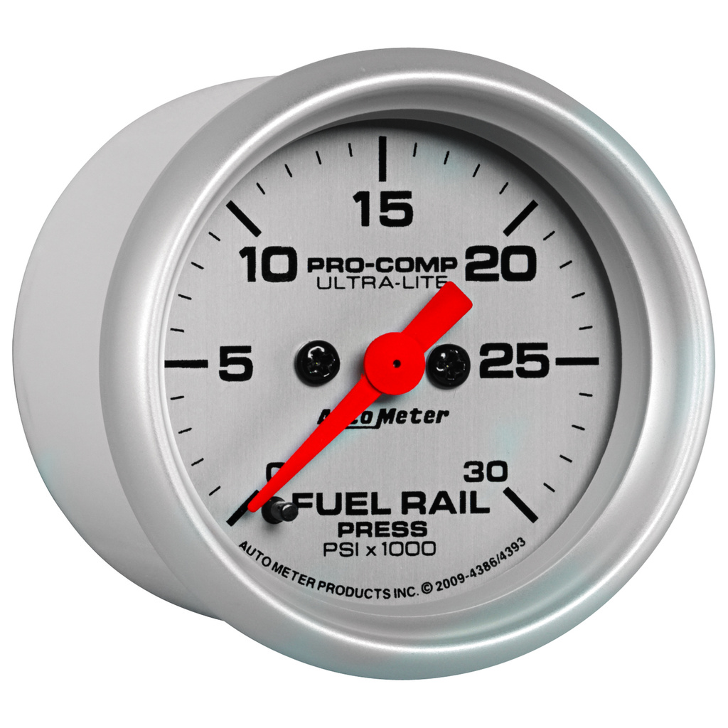 2-1/16" Fuel Rail Pressure, 0-30k Psi, Ultra-Lite