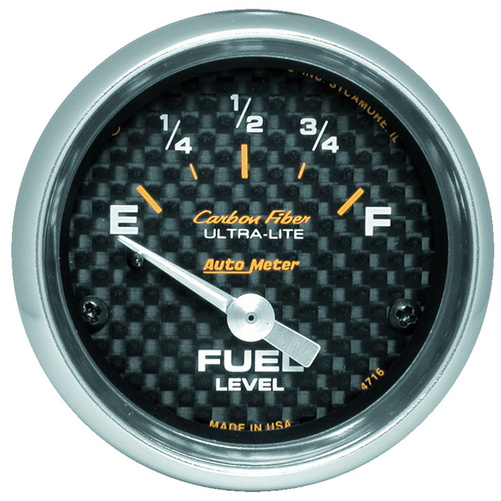 2-1/16" Fuel Level, 240-33 Ω Sse, Carbon Fiber