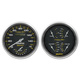 2 Pc. Gauge Kit, 5" Quad & Tach/Speedo, 240-33 Ω, Carbon Fiber