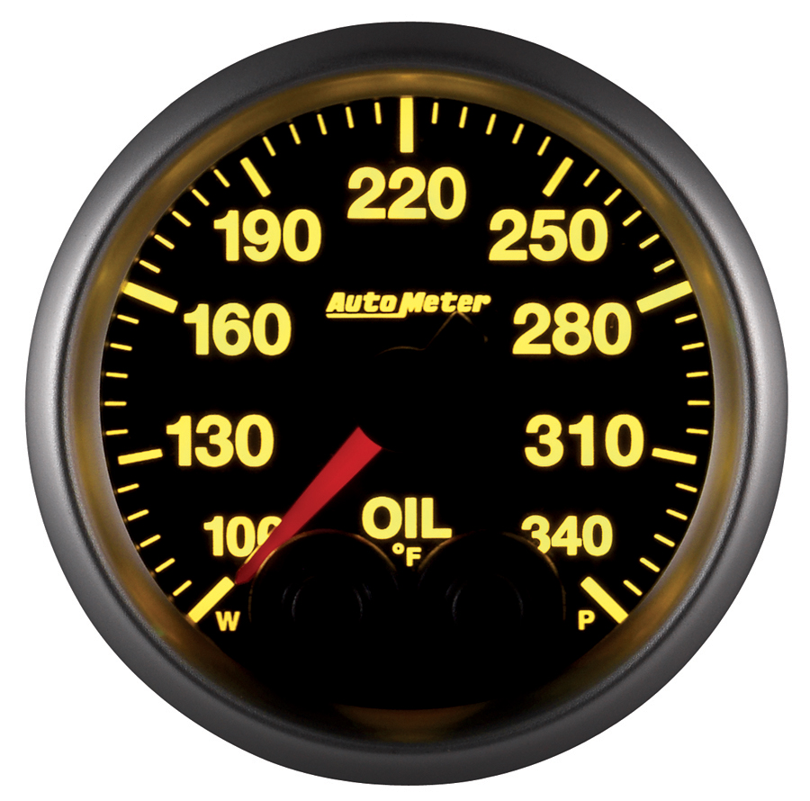 2-1/16" Oil Temperature, 100-340º, Elite, High Temp Calibration