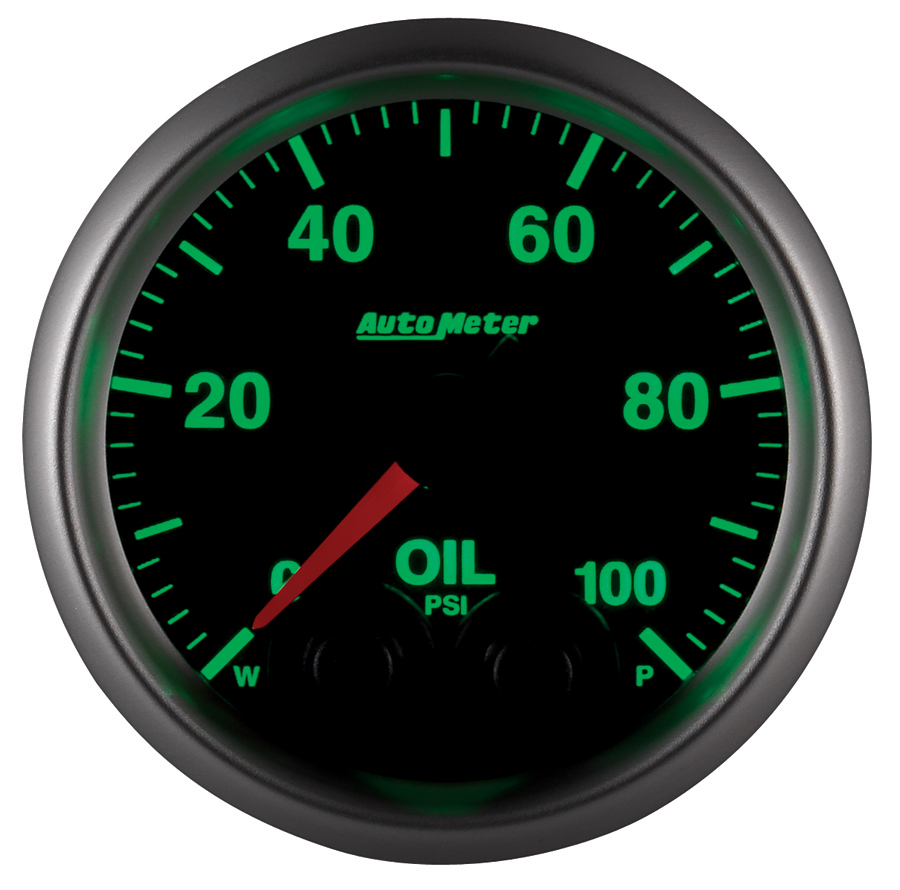 2-1/16" Oil Pressure, 0-100 Psi, Elite, W/O Sensor