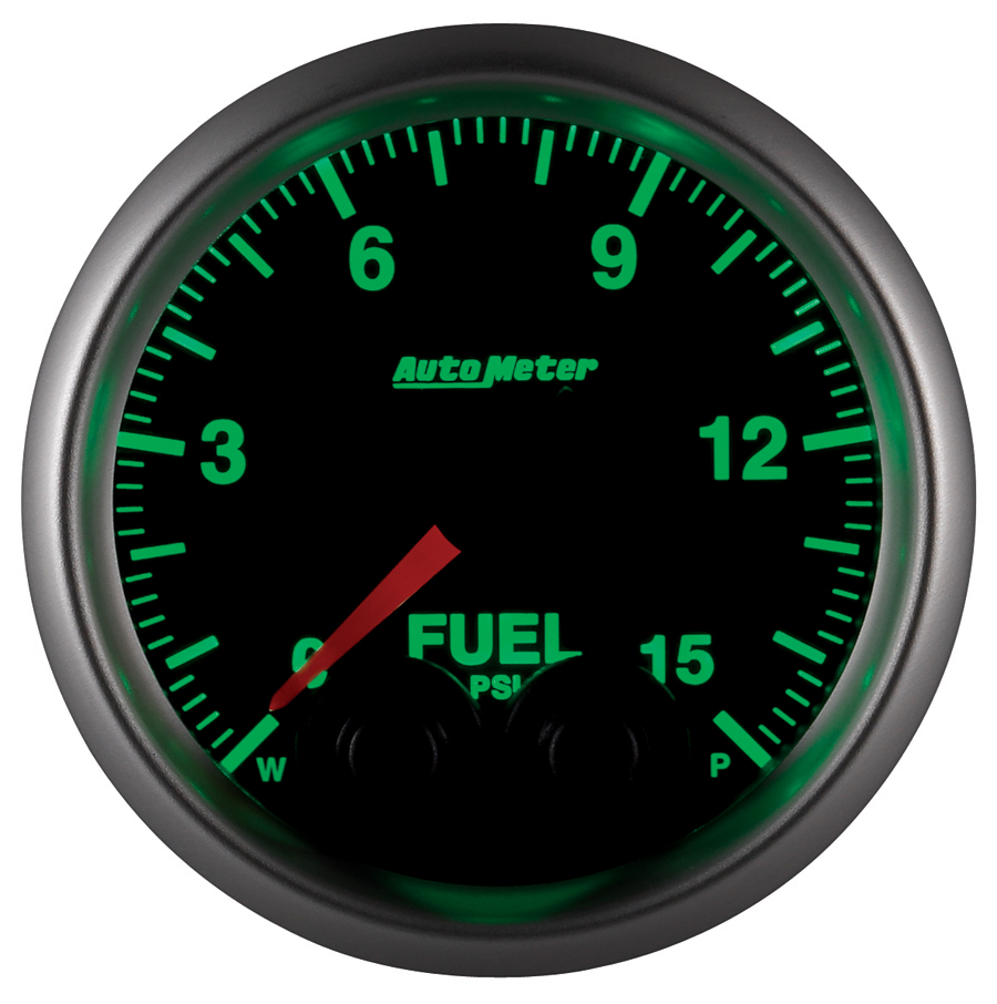 2-1/16" Fuel Pressure, 0-15 Psi, Elite, W/O Sensor