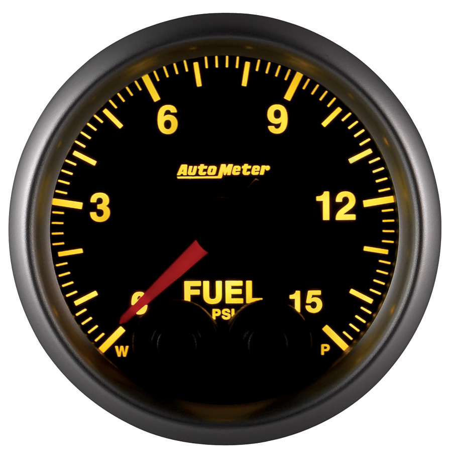 2-1/16" Fuel Pressure, 0-15 Psi, Elite, W/O Sensor