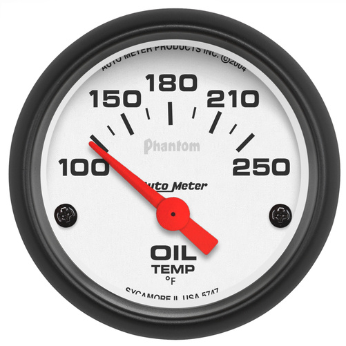 2-1/16" Oil Temperature, 100-250 °F, Phantom