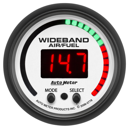 2-1/16" Wideband Pro Air/Fuel Ratio, 6:1-20:1 Afr, Phantom