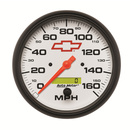 5" Speedometer, 0-160 Mph, Chevy Red Bowtie, White
