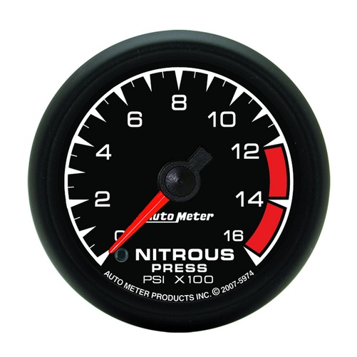 2-1/16" Nitrous Pressure, 0-1600 Psi, Es