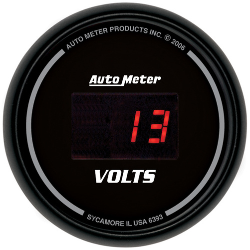 2-1/16" Voltmeter, 8-18v, Sport-Comp Digital