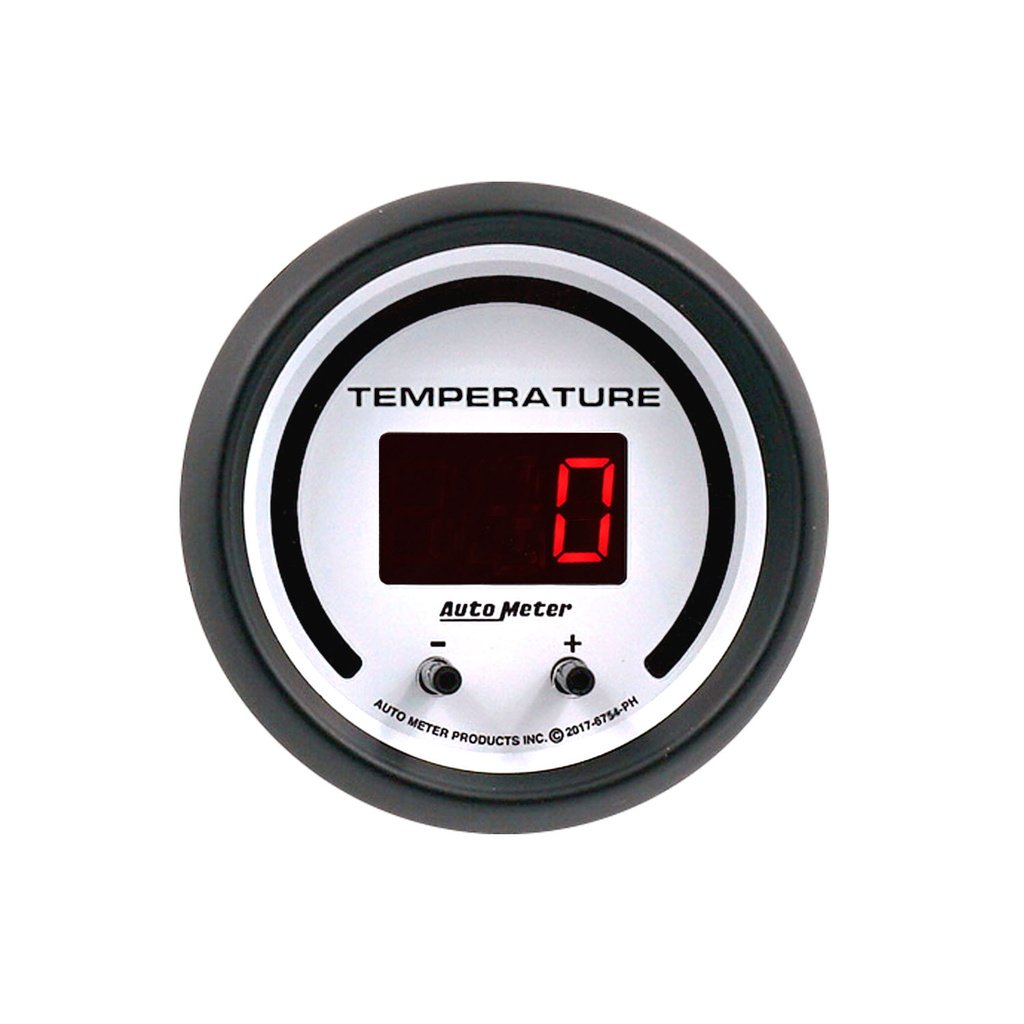 2-1/16" Two Channel Fluid Temperature, Selectable Scale ºf / ºc, Phantom Elite Digital