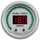 2-1/16" Two Channel Fuel Level / Voltmeter, 0-100%/8-18v, Ultra-Lite Elite Digital