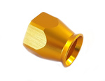 Gold PTFE hose end hat