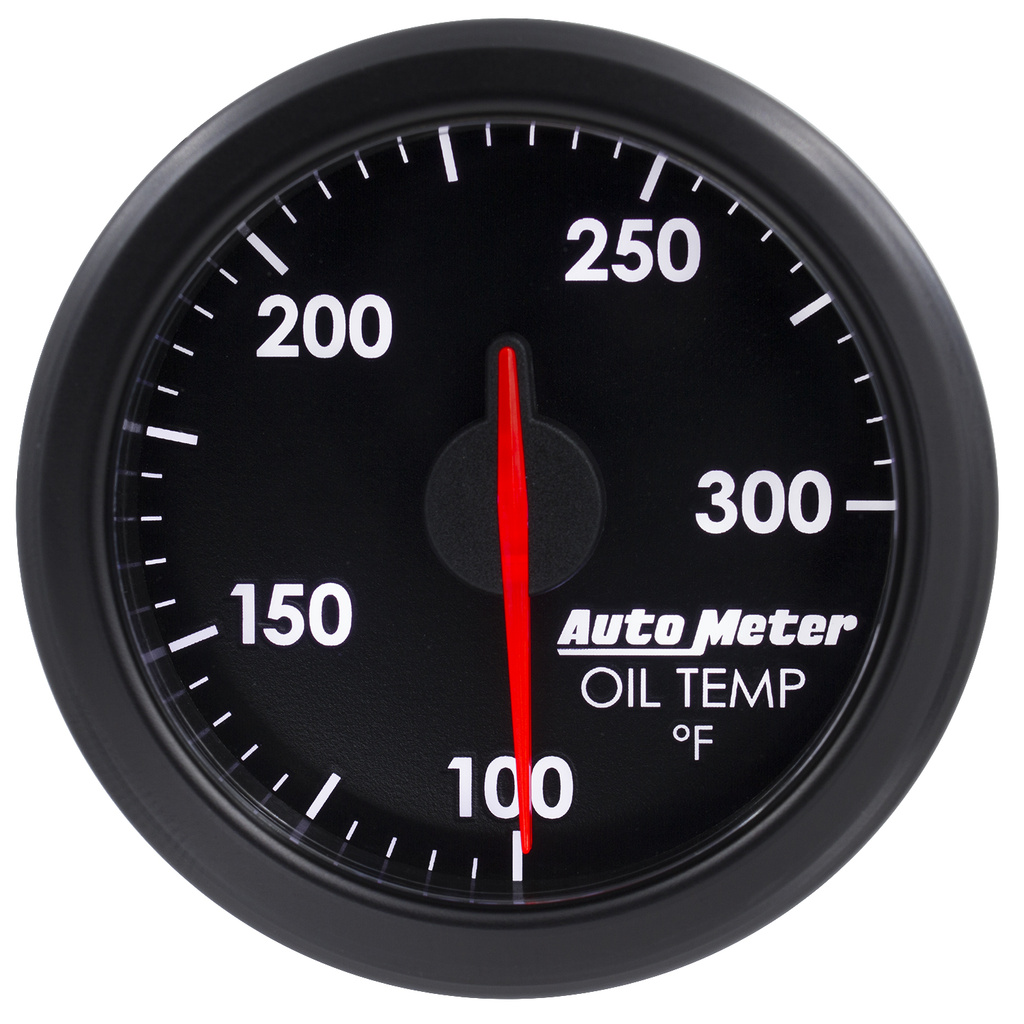 2-1/16" Oil Temp, 100-300`F, Airdrive, Black