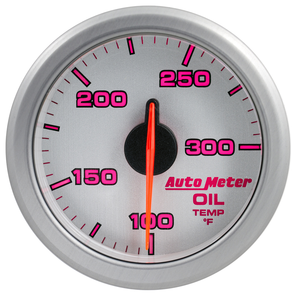 2-1/16" Oil Temp, 100-300`F, Airdrive, Silver