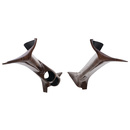 A-Pillar Set, Full, Dual, 2-1/16", Wood Grain, Super Duty 99-07