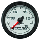2-1/16" Voltmeter, 8-18v, White, Pro-Cycle