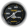 2-1/16" Oil Pressure, 0-100 Psi, Marine Carbon Fiber