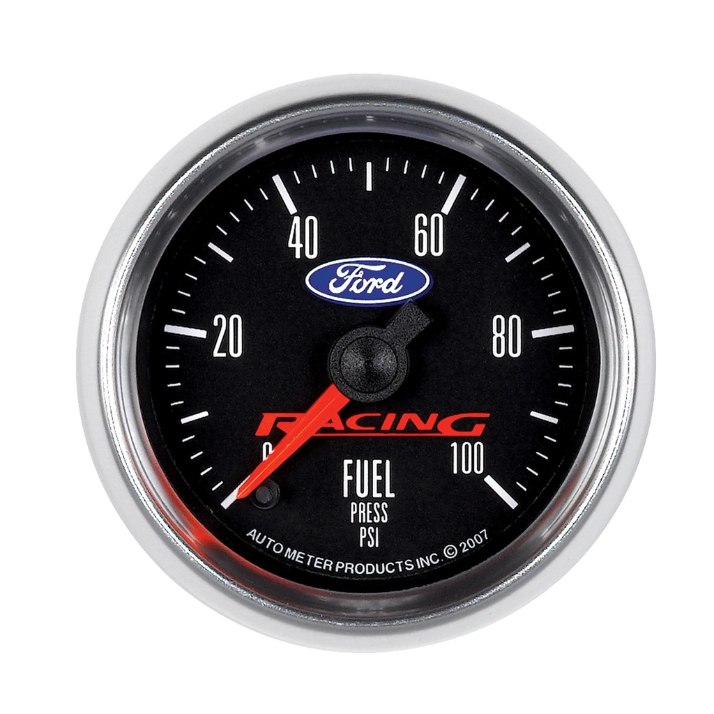 2-1/16" Fuel Pressure, 0-100 Psi, Ford Racing