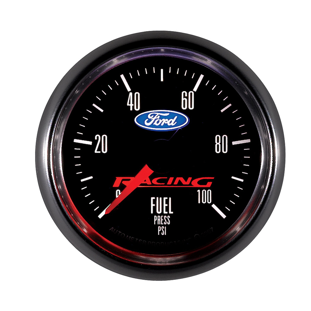 2-1/16" Fuel Pressure, 0-100 Psi, Ford Racing