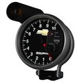 5" Tachometer, 0-10,000 Rpm, Pedestal W/ Ext. Shift-Lite, Chevy Gold Bowtie