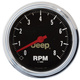 3-3/8" In-Dash Tachometer, 0-8,000 Rpm, Jeep
