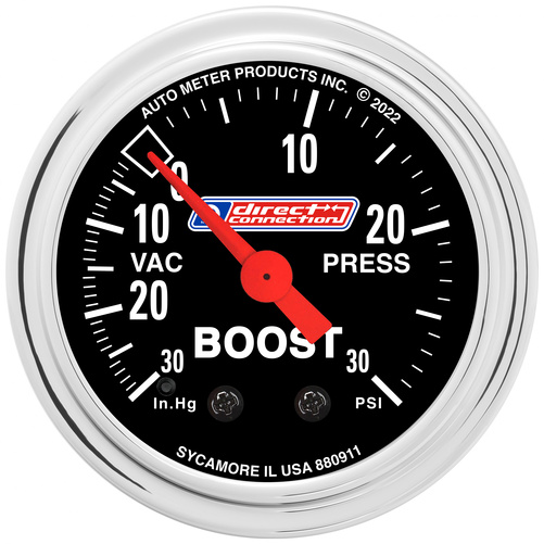 2-1/16" Boost/Vacuum, 30 In Hg/30 Psi, Mopar Direct Connection
