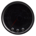 2-1/16" Oil Pressure, 0-120 Psi, Spek-Pro, Black/Black