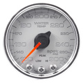 2-1/16" Water Temperature, 100-300 °F, Spek-Pro, Silver/Chrome