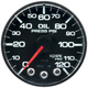 2-1/16" Oil Pressure, 0-120 Psi, Spek-Pro, Black/Black