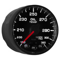 2-1/16" Oil Temperature, 180-320 °F, Spek-Pro, Black/Black, Ecu